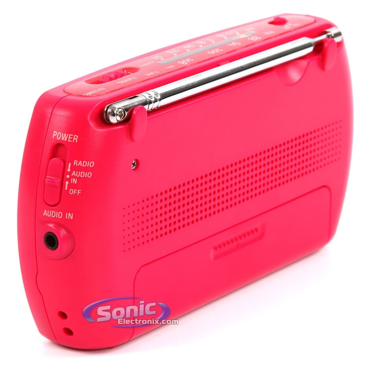 Sony SRF-18 (SRF18) Portable AM/FM Radio Speaker System - Pink Image 4