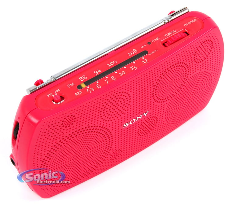 Sony SRF-18 (SRF18) Portable AM/FM Radio Speaker System - Pink Image 5