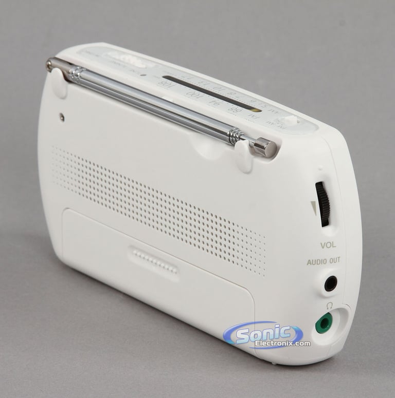 Sony SRF-18 (SRF18) Portable AM/FM Radio Speaker System - White Image 3