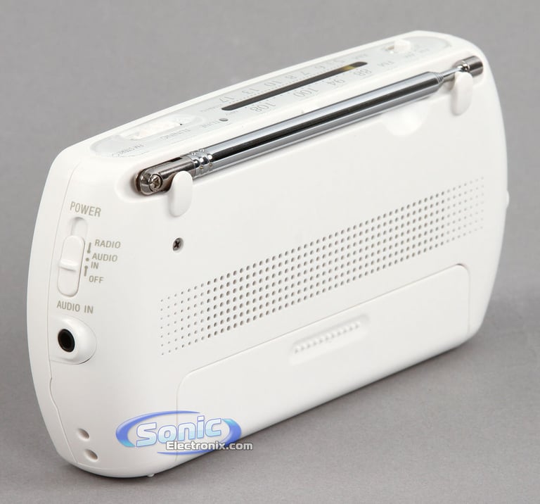Sony SRF-18 (SRF18) Portable AM/FM Radio Speaker System - White Image 4