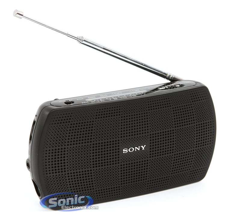 Sony SRF-18 (SRF18) Portable AM/FM Radio Speaker System - Black Image 1