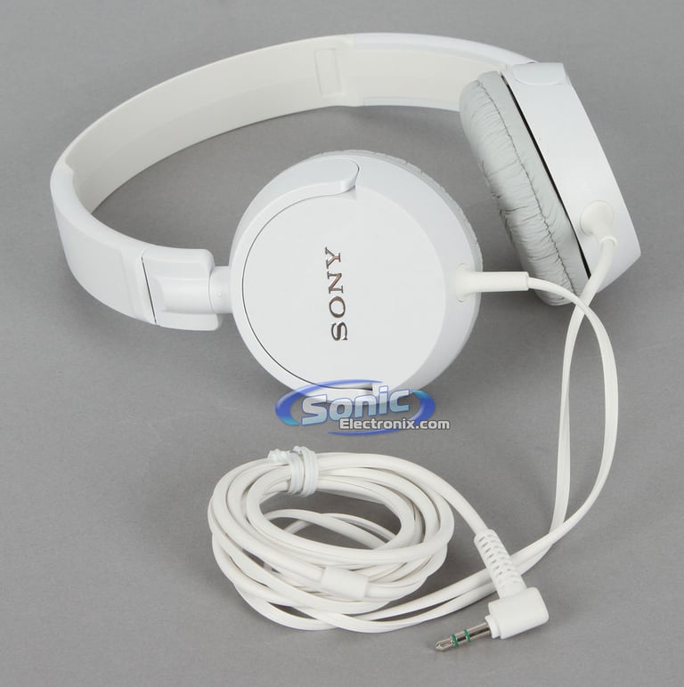 Sony MDR-ZX100/WHI (MDRZX100-Whi) White Stereo Headphones Open Box Image 2