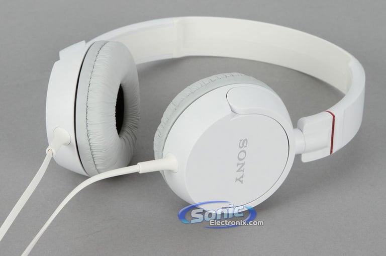 Sony MDR-ZX100/WHI (MDRZX100-Whi) White Stereo Headphones Open Box Image 3