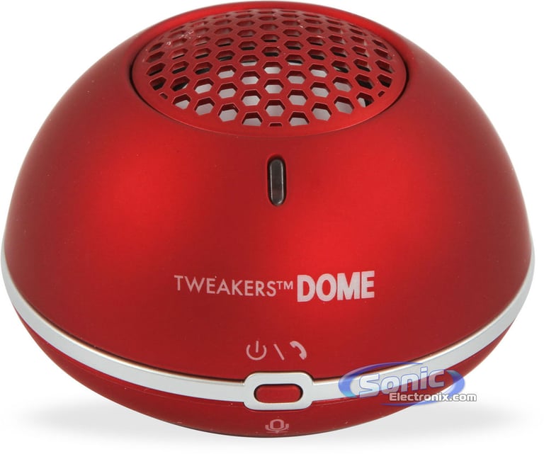 Tweakers Grandmax Dome Wireless Bluetooth Portable Speaker - Red Image 1