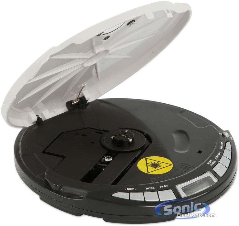 Craig CD2808 Personal Compact Disc Portable CD Player (White) Image 2