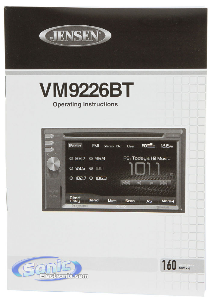 Jensen VM9226BT Image 11