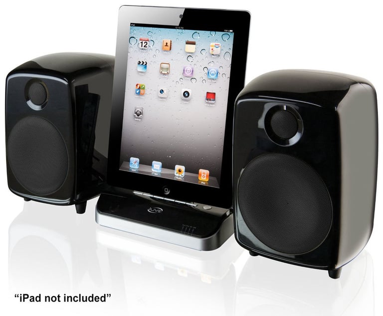 iLive ISDB752B Wireless Bluetooth iPad/iPhone/iPod Speaker Dock Image 1