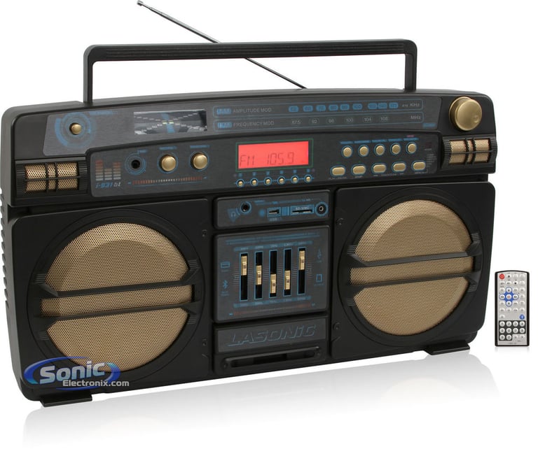 Lasonic Limited Edition i-931BT Ghetto Blaster - Black/Gold Image 1
