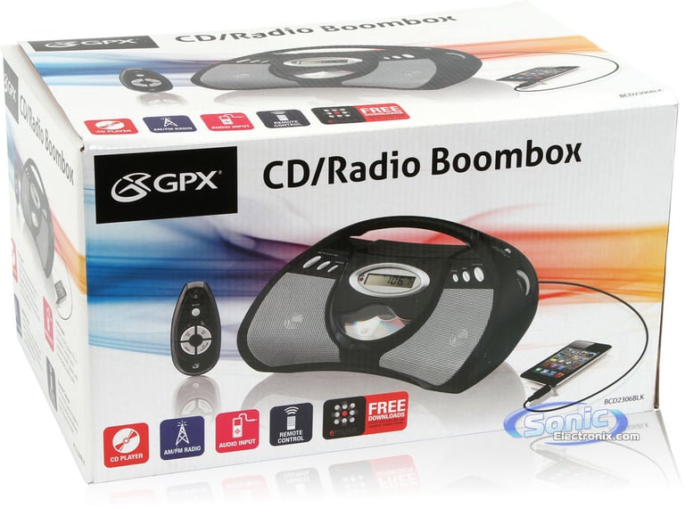 GPX BCD2306 Portable CD Player AM/FM Radio Boombox Image 11