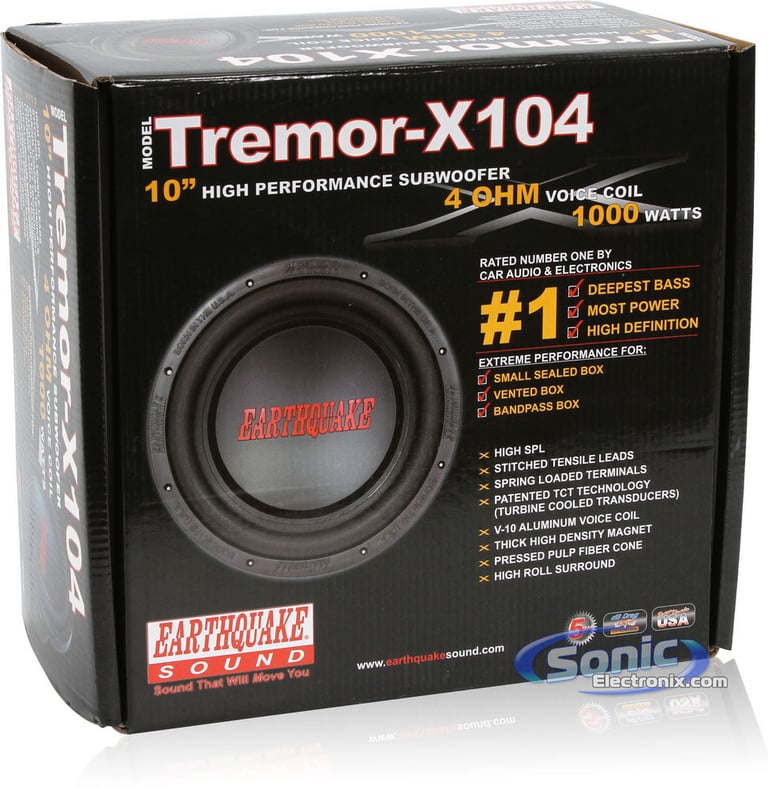 Earthquake Sound TREMOR-X104 Open Box Complete Image 4