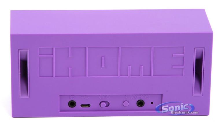 iHome iBT24UC Portable Wireless Bluetooth Speaker System (Purple) Image 3