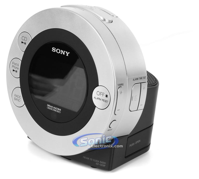 Sony ICF-CD3IPSIL (ICFCD3IP-SIL) iPod Dock Clock Image 4