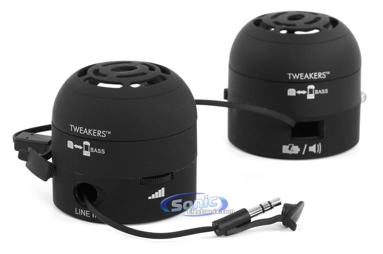 Tweakers Grandmax (SPKR-R1-BK-L02) Mini Portable Boom Speakers - Black Image 2