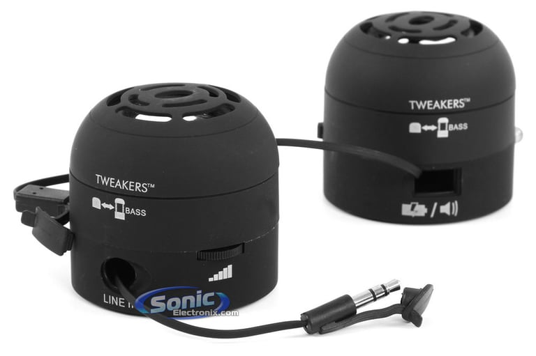Tweakers Grandmax (SPKR-R1-BK-L02) Mini Portable Boom Speakers - Black Image 3