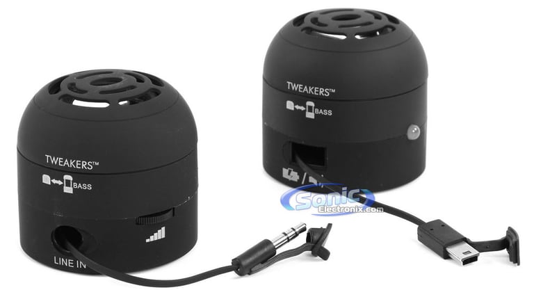 Tweakers Grandmax (SPKR-R1-BK-L02) Mini Portable Boom Speakers - Black Image 4