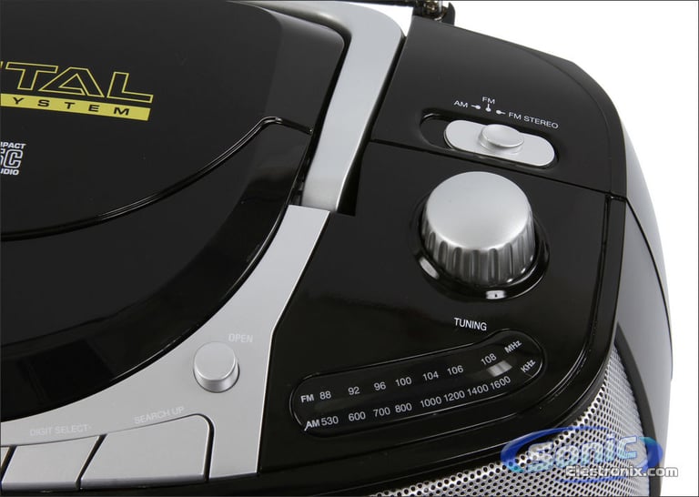 Coby MPCD450 (MP-CD450) Portable AM/FM Radio CD/Cassette Player Boombox Image 7