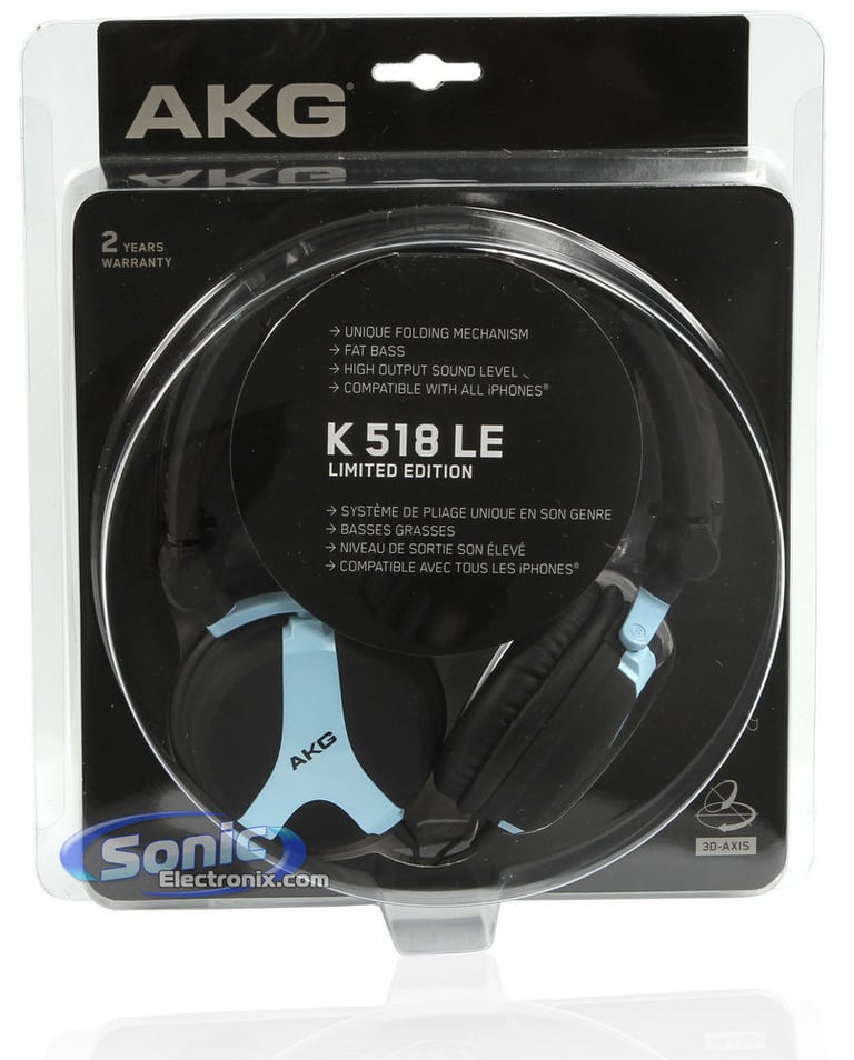 AKG K518 LE Blue-OPEN BOX Image 10