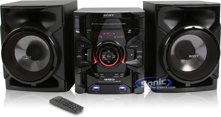 Sony MHC-GTR333 GENEZI Mini Stereo Hi-Fi Boombox Component Shelf System Image 1