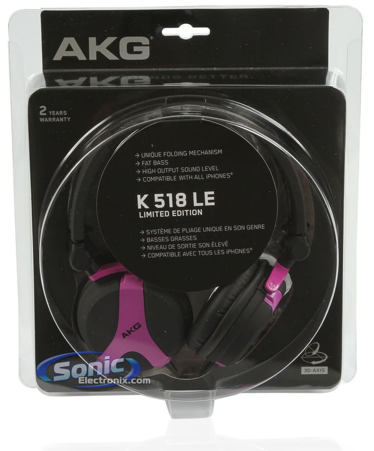 AKG K518 LE FSH - Fuschia/Purple Image 9