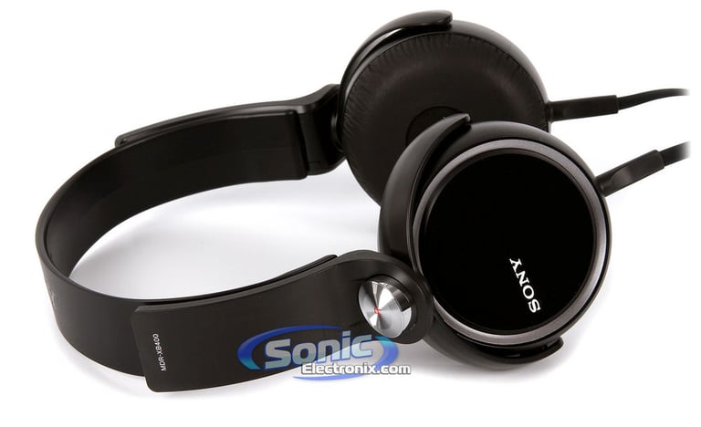 Sony MDR-XB400/BLK (MDRXB400/BLK) XB Extra Bass Headphones - Black Open Box Image 16