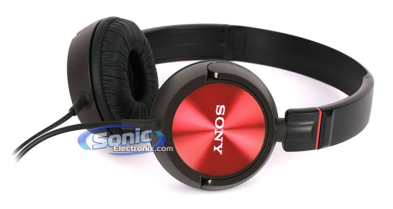 Sony MDR-ZX300/RED (MDRZX300/RED) Stereo On-Ear Headphones - Red/Black-OPEN BOX Image 14