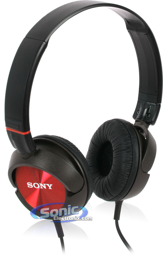 Sony MDR-ZX300/RED (MDRZX300/RED) Stereo On-Ear Headphones - Red/Black-OPEN BOX Image 9