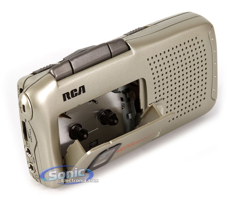 RCA RP3538 (RP3538R) Portable Micro Cassette Recorder Open Box Image 2