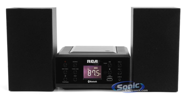 RCA RS2928B Bluetooth Micro Component CD Player Boombox Shelf System Open Box Image 1