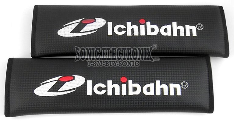 Ichibahn 9013812 Black Weave Seat Belt Pads (Pair) Image 1