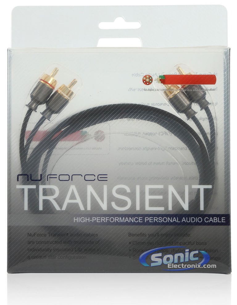 NuForce RCA to RCA Transient Cable (Black) Image 3