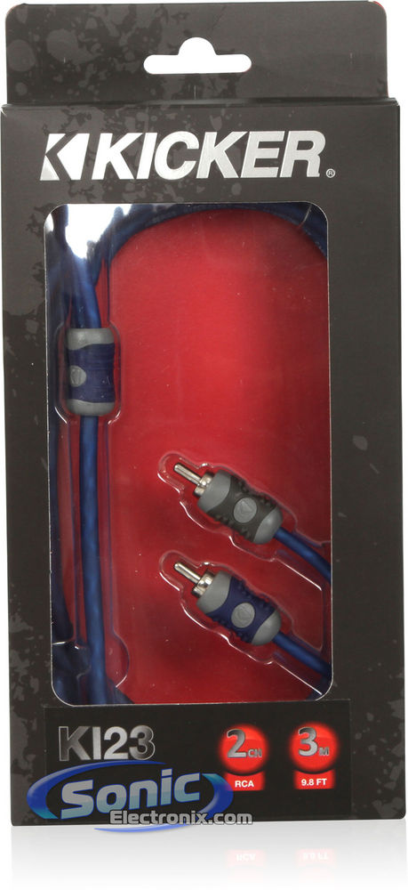 Kicker KI23 2-Channel K-Series RCA Audio Interconnect Cable Image 2