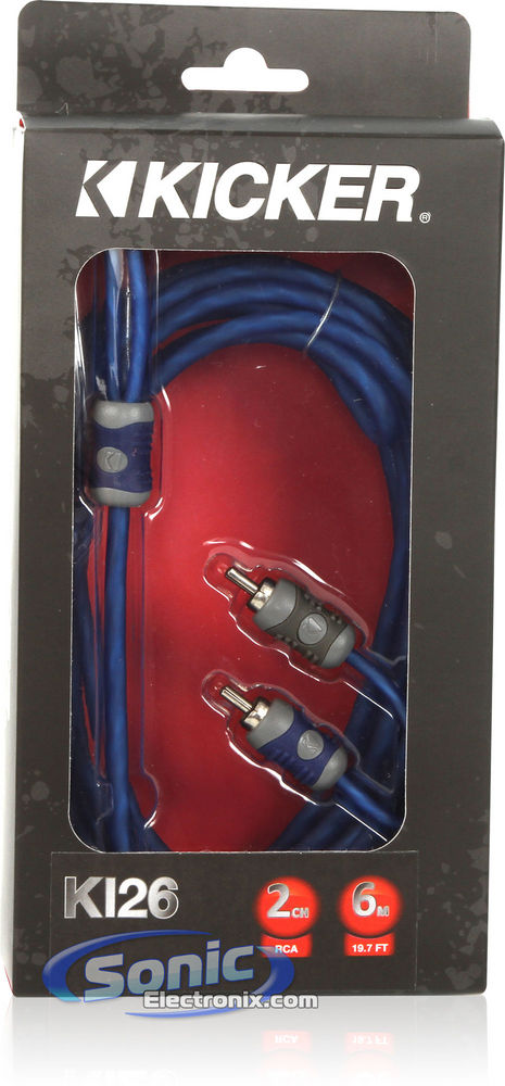 Kicker KI26 2-Channel K-Series RCA Audio Interconnect Cable Image 2