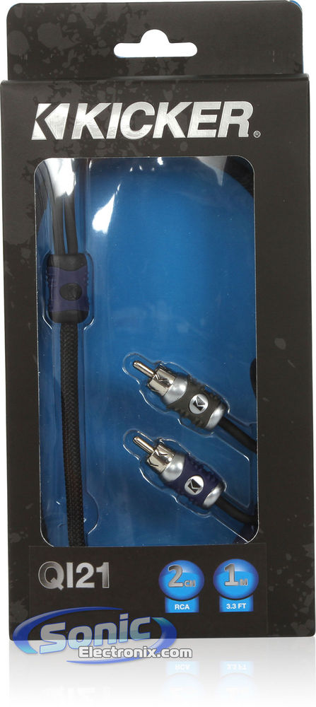 Kicker QI21 2-Channel Q-Series Audio RCA Interconnect Cable Image 2