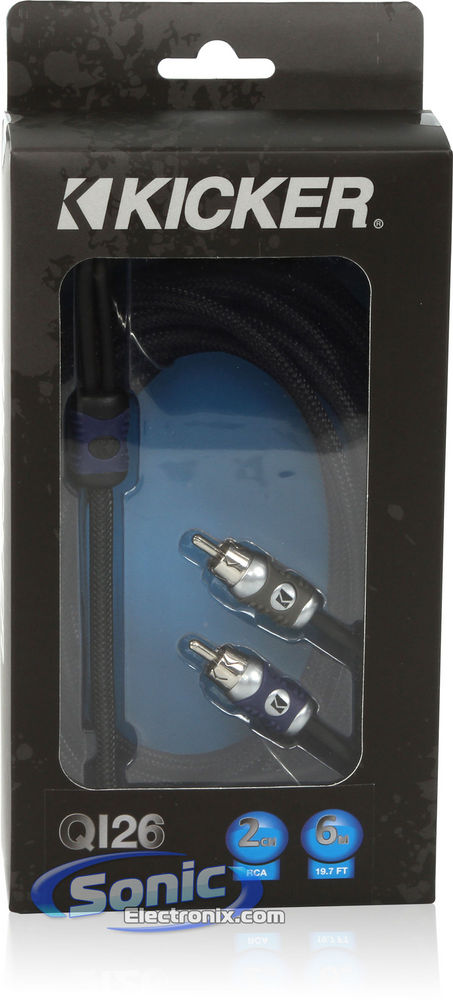 Kicker QI26 2-Channel Q-Series RCA Audio Interconnect Cable Open Box (Complete) Image 2