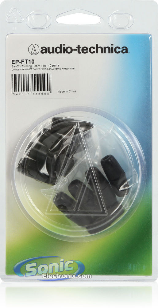 Audio Technica EP-FT10 Replacement Ear Tips 20 Pack (10 Pairs) Image 2