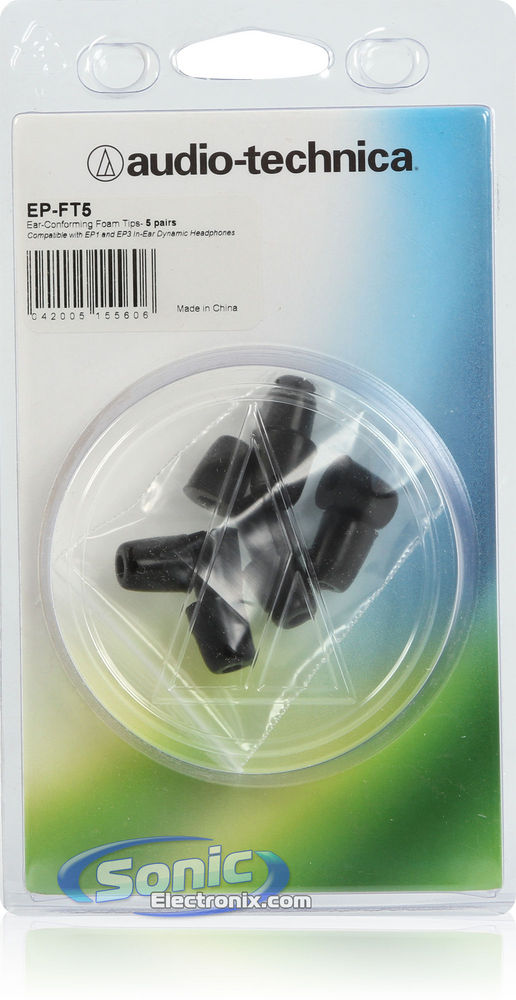 Audio Technica EP-FT5 Replacement Ear Tips 10 Pack - 5 Pairs Image 2