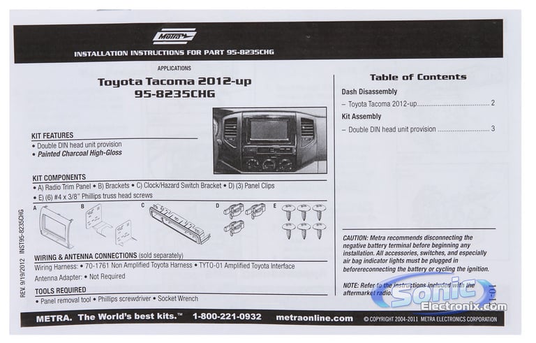 Metra 95-8235B Dash Kit Image 2