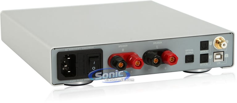 NuForce DDA-100 (DDA100) Audiophile Grade Integrated Amplifier & DAC - Silver Image 3