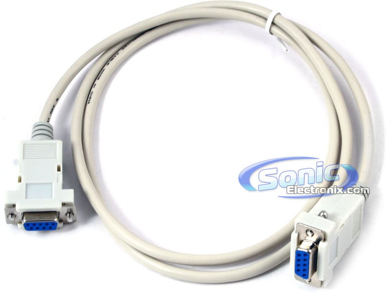 DB9 RS232 Crossover Data Cable Image 1