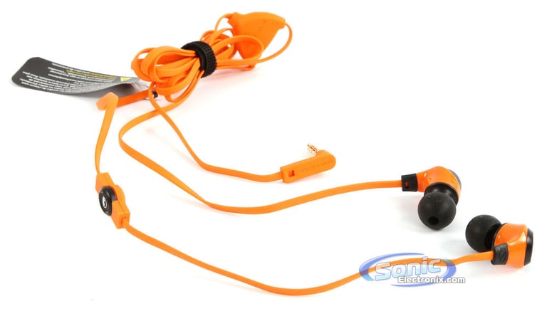 Monster NCredible NErgy Earbuds In-Ear Headphones (Juice Orange/Grey) Image 2