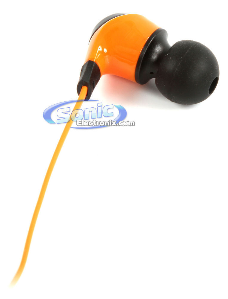Monster NCredible NErgy Earbuds In-Ear Headphones (Juice Orange/Grey) Image 3