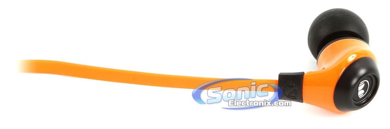 Monster NCredible NErgy Earbuds In-Ear Headphones (Juice Orange/Grey) Image 4