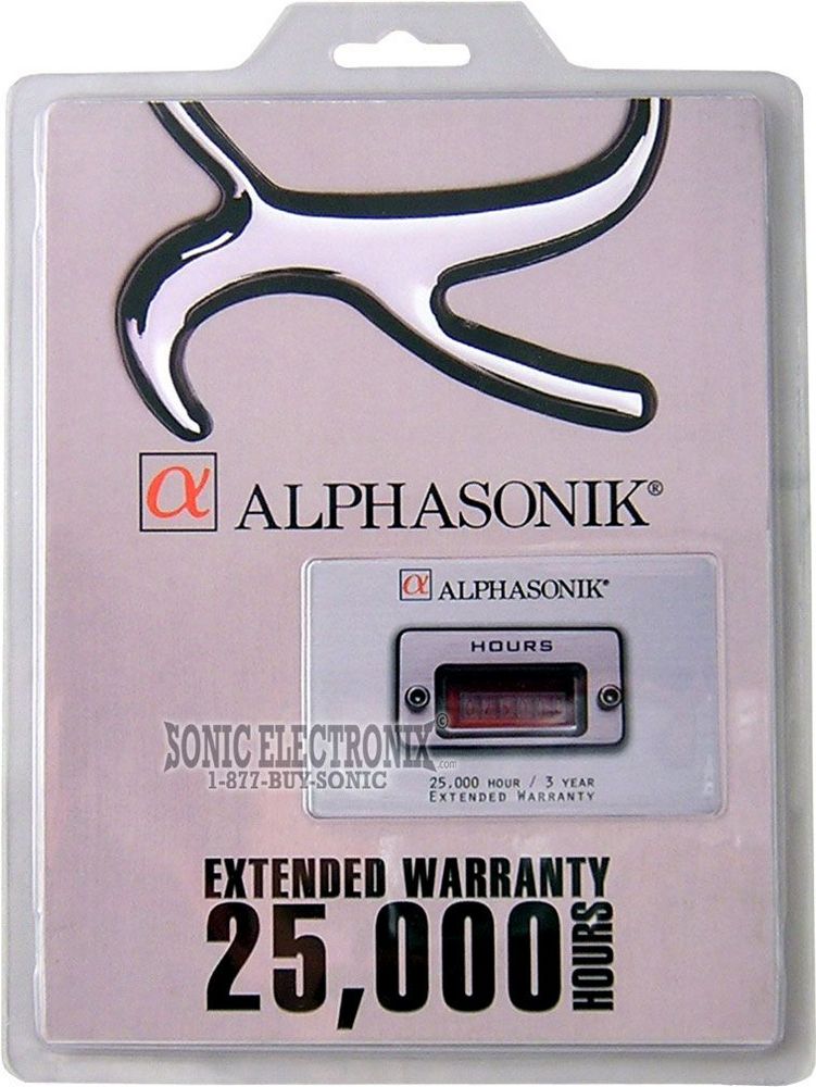 Alphasonik 25000 Hour Extended Warranty Image 1