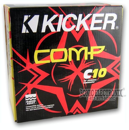 2-PACK --> Kicker 05C104 10" Comp Series C104 Image 4