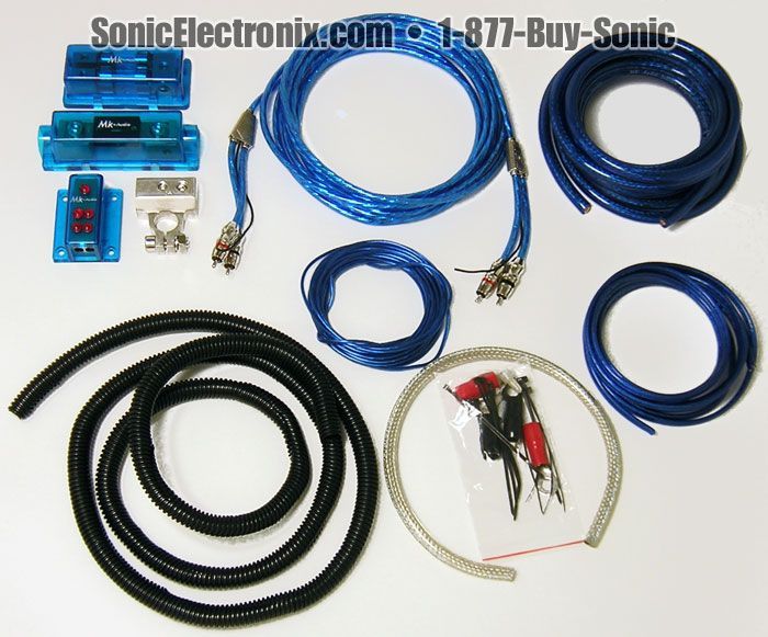 MK Audio 3500W Multi-Amp 4 Gauge Amplifier Kit Image 1
