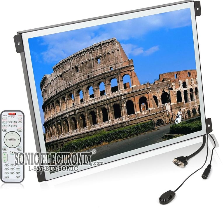 RP1516H (SILVER TRIM) -- Concept 15" Raw TFT-LCD Screen Monitor for Custom Installs Image 1