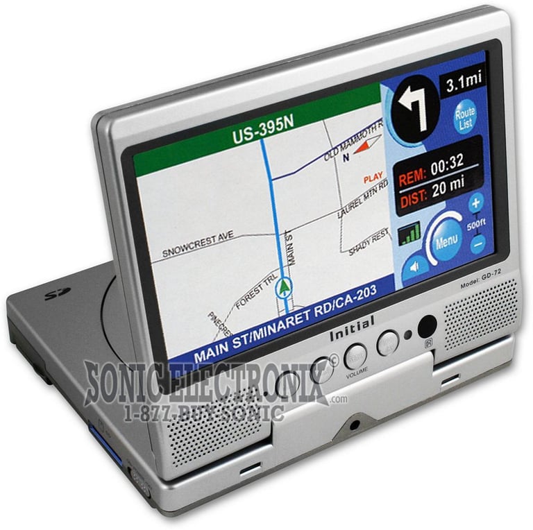 Initial GD-72 Portable GPS Navigation System Image 2