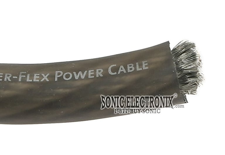 Kicker 1/0 AWG Gray Power / Ground Wire PRICED PER FOOT (from 05PWG050 roll) Image 2