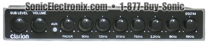 Clarion EQS744 7-Band Equalizer Open Box Image 2