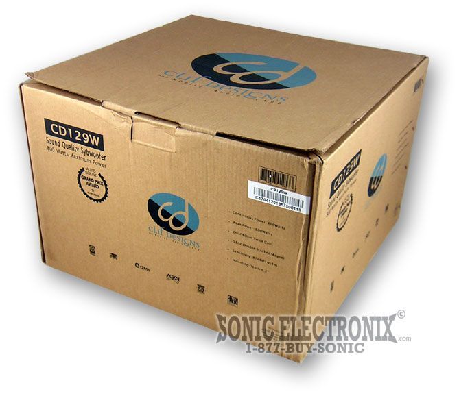 2-PACK --> Clif Designs CD129W 12" Subwoofers Image 4